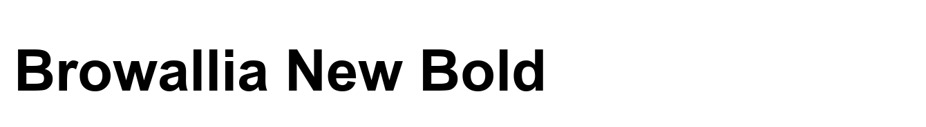 Browallia New Bold